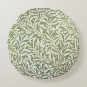 'Willow Bough' wallpaper design, 1887 Round Pillow