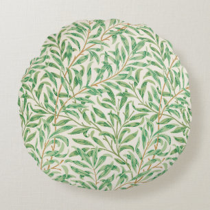Willow Bough William Morris Pattern Round Pillow