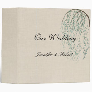 Willow Branch on Linen Binder