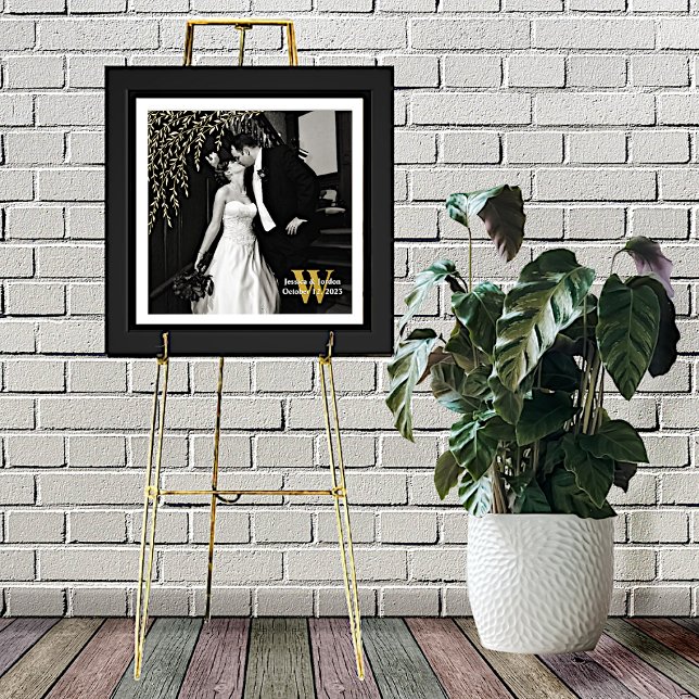 Willow Branch Wedding Custom Photo and Text  Foil Prints (Creator Uploaded)