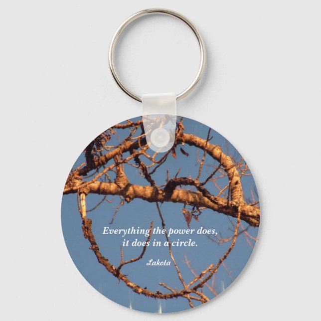 Willow circle keychain (Front)