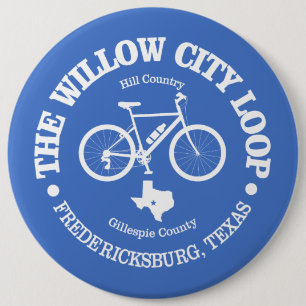 Willow City Loop (cycling) 6 Inch Round Button