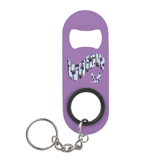 Willow Girls Name, Keychain Bottle Opener (Front)