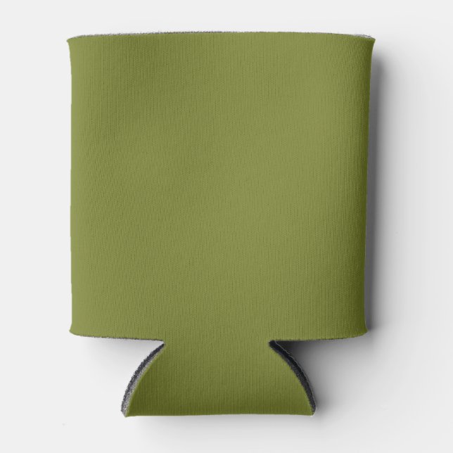 Willow Green Solid Colour Can Cooler (Front)