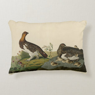 Willow Grous (Grouse) - Audubon's Birds of America Accent Pillow