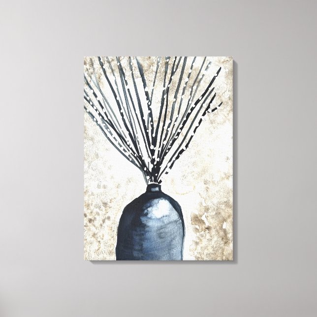  Willow in vase watercolor Canvas Print (Front)