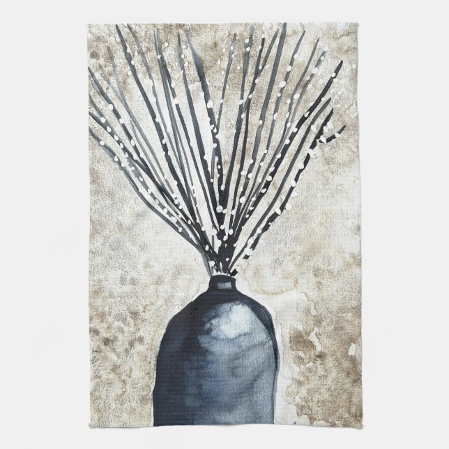  Willow in vase watercolor Kitchen Towel (Vertical)