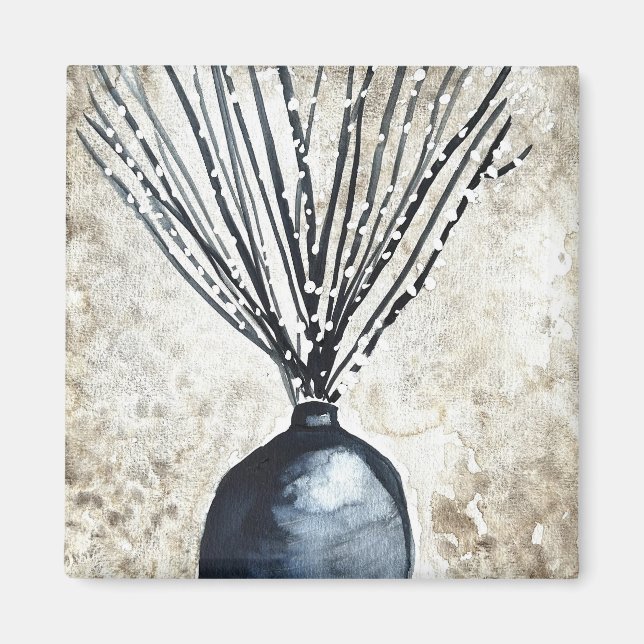  Willow in vase watercolor Magnet (Front)