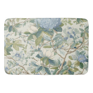 Willow Little Magnolia Wallpaper Floral Coastal Bath Mat