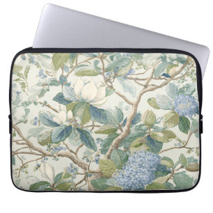 Willow Little Magnolia Wallpaper Floral Coastal Laptop Sleeve