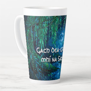Willow Moon Saille Flowing River Celtic Night Latte Mug