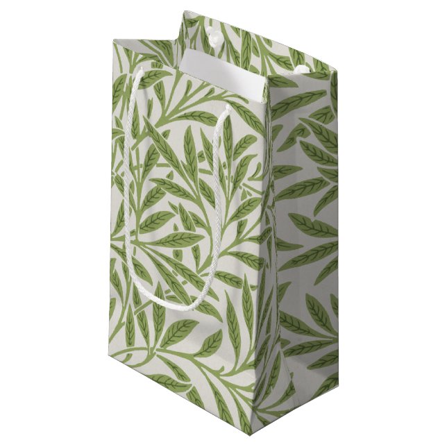 Willow Motif, William Morris Petit sac cadeau (Devant Angle)