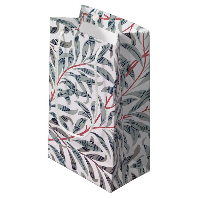 Willow Pattern, William Morris Small Gift Bag (Front Angled)