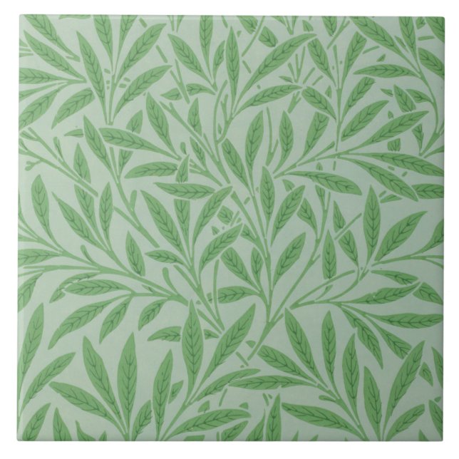 Willow Pattern, William Morris Tile (Front)