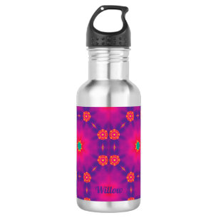 WILLOW ~ Pink Blue Purple Green  532 Ml Water Bottle
