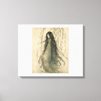 Willow Spirit Woman Apparition Canvas Print