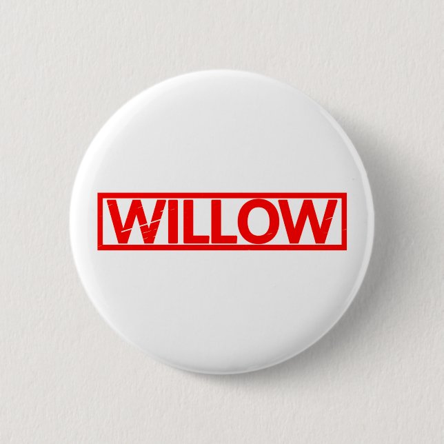 Willow Stamp 2 Inch Round Button (Front)