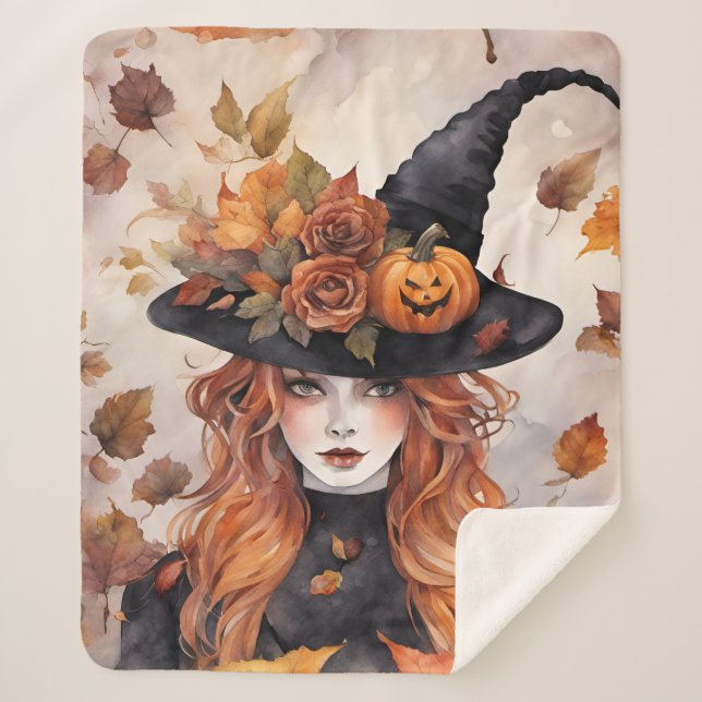 Willow The Witch  Sherpa Blanket (Front)