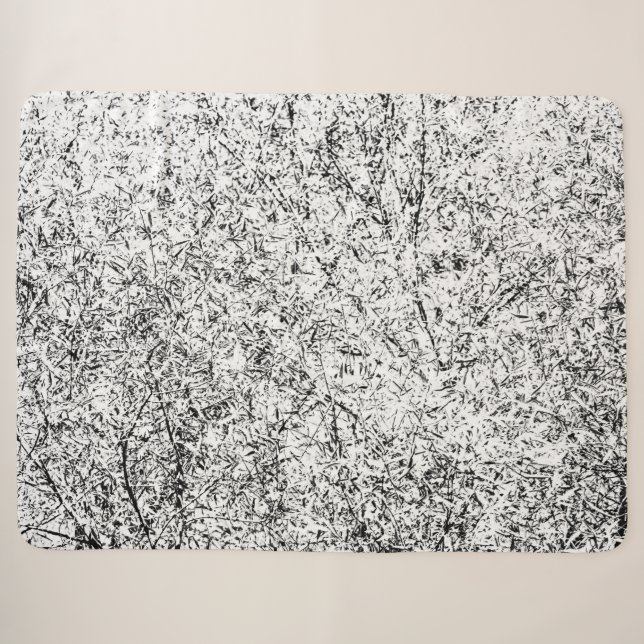 Willow tree leaves. Abstract art of Nature Sherpa Blanket (Front (Horizontal))