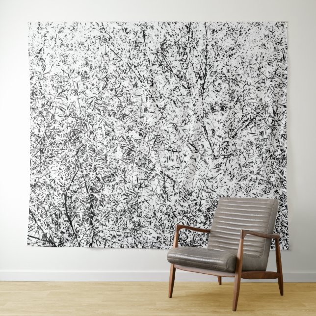 Willow tree leaves. Abstract art of Nature Tapestry (In Situ (Horizontal))