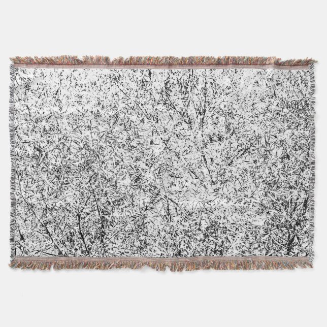 Willow tree leaves. Abstract art of Nature Throw Blanket (Front)
