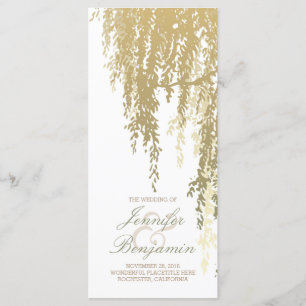 Willow Tree Wedding Programs