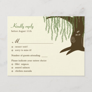 Willow Tree Wedding RSVP / Response Card