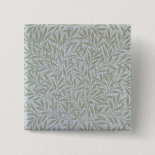 Willow wallpaper design, 1874 2 inch square button