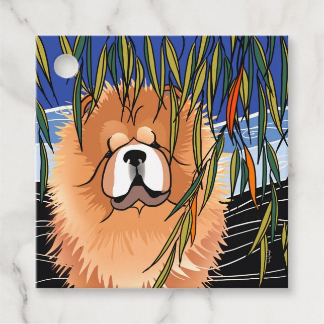 WILLOW WIND - Chow, étiquettes cadeaux (Devant)