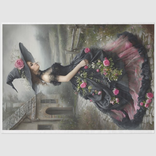 Willow Witch1 right facing Tissue Paper (Front)