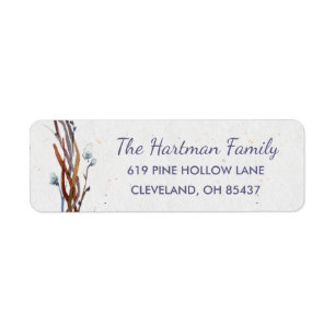 Willow Wreath Return Address Labels