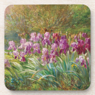 Willows and Irises by a Creek Coaster