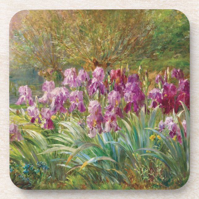 Willows and Irises by a Creek Coaster (Front)