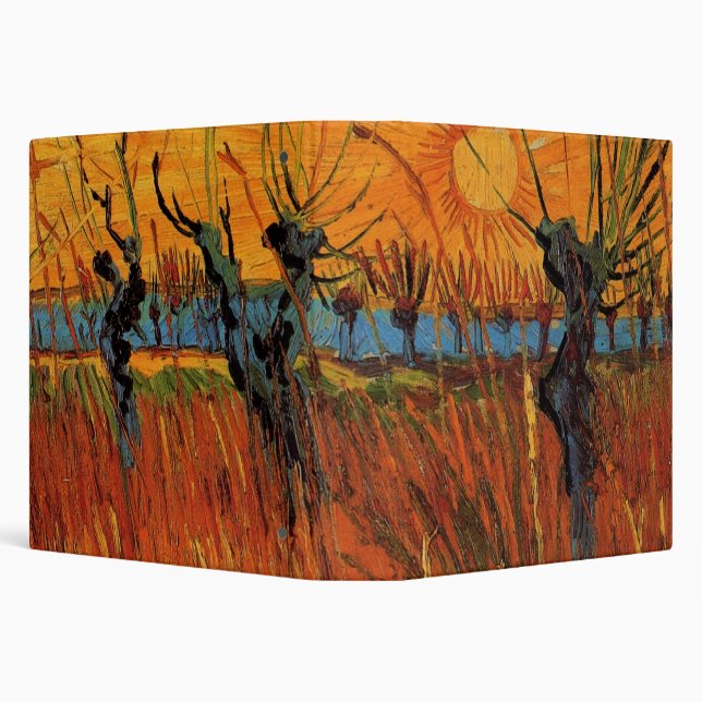 Willows at Sunset by Vincent van Gogh Binder (Background)