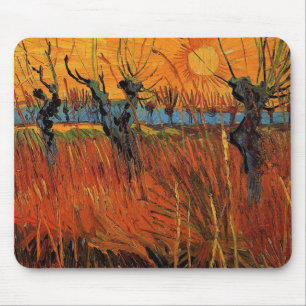 Willows at Sunset by Vincent van Gogh Mouse Pad