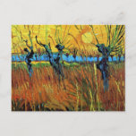 Willows at Sunset (F572) Van Gogh Fine Art Postcard<br><div class="desc">Willows at Sunset, Vincent van Gogh. Oil on canvas on cardboard, 60 x 49 cm. Otterlo, Kröller-Müller Museum. F 572, JH 1597 Vincent Willem van Gogh (30 March 1853 – 29 July 1890) was a Dutch Post-Impressionist artist. Some of his paintings are now among the world's best known, most popular...</div>