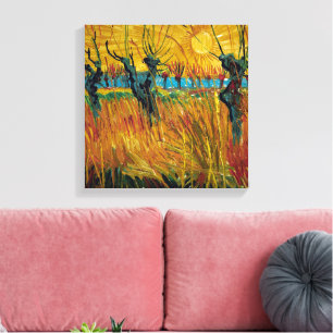 Willows at Sunset   Van Gogh   Canvas Print
