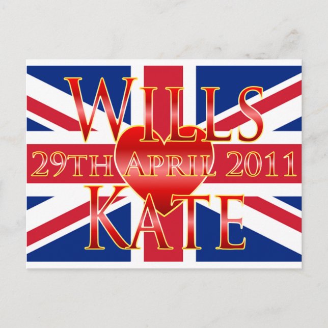 Wills & Kate Postcard (Front)