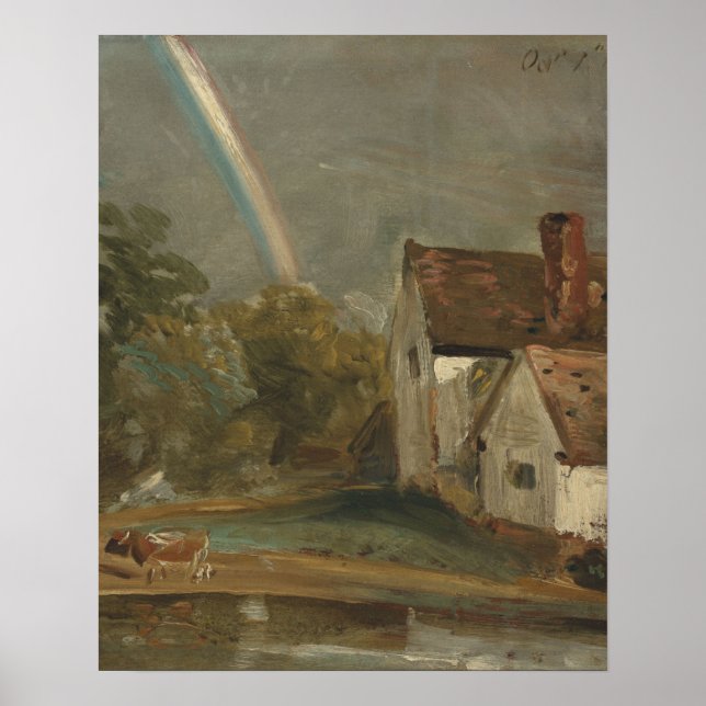 Willy Lott’s Cottage with a Rainbow Poster (Front)