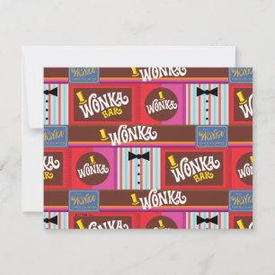 Willy Wonka Candy Pattern Card
