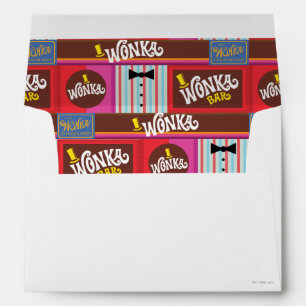 Willy Wonka Candy Pattern Envelope