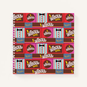 Willy Wonka Candy Pattern Notebook