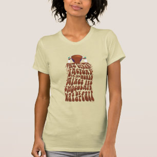 Willy Wonka Chocolate Waterfall Typography T-Shirt