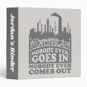 Willy Wonka Factory - Nobody Ever Goes In Binder