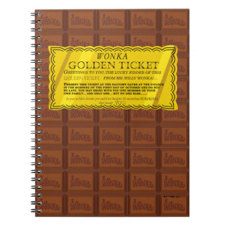 Willy Wonka Golden Ticket Notebook