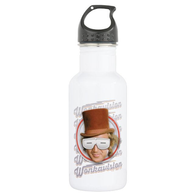 Willy Wonka in Wonkavision Goggles 532 Ml Water Bottle (Front)