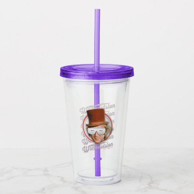 Willy Wonka in Wonkavision Goggles Acrylic Tumbler (Front)