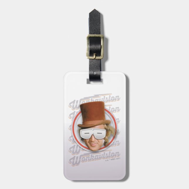 Willy Wonka in Wonkavision Goggles Luggage Tag (Front Vertical)