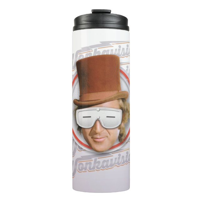 Willy Wonka in Wonkavision Goggles Thermal Tumbler (Front)