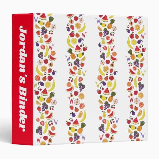 Willy Wonka Lickable Wallpaper Pattern Binder (Front/Spine)